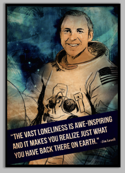 Lynx Space Historical Portrait Quotes Set #2, Lovell